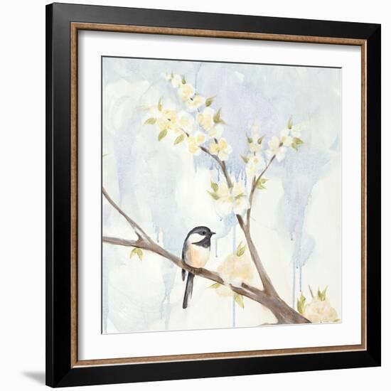 Spring Chickadees II-Jade Reynolds-Framed Art Print