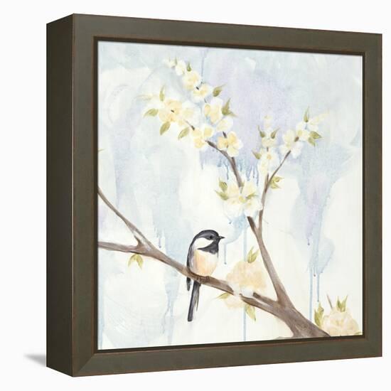 Spring Chickadees II-Jade Reynolds-Framed Stretched Canvas