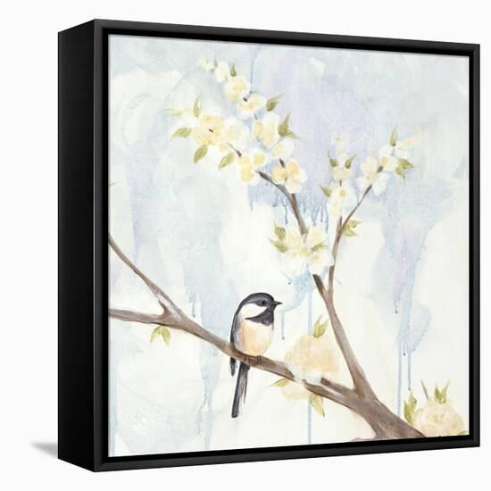 Spring Chickadees II-Jade Reynolds-Framed Stretched Canvas