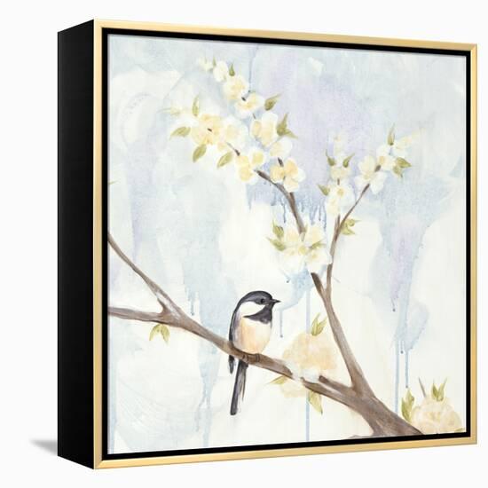 Spring Chickadees II-Jade Reynolds-Framed Stretched Canvas