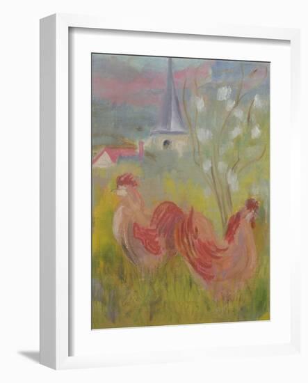 Spring Comes to Burgundy-Kate Yates-Framed Giclee Print