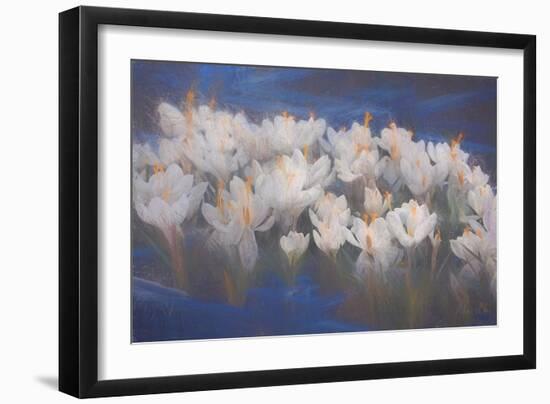 Spring Crocuses, 2018-Helen White-Framed Giclee Print