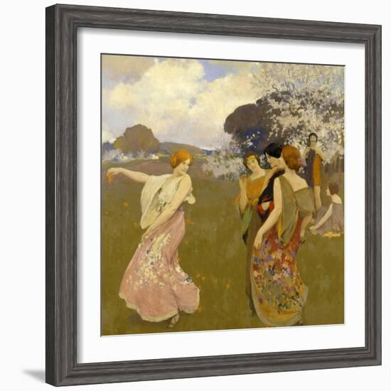 Spring Dance, C. 1917-Arthur Frank Mathews-Framed Giclee Print