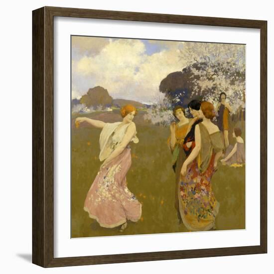 Spring Dance, C. 1917-Arthur Frank Mathews-Framed Giclee Print