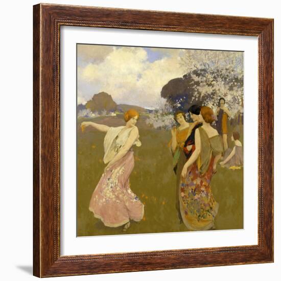 Spring Dance, C. 1917-Arthur Frank Mathews-Framed Giclee Print