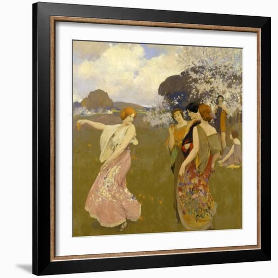 Spring Dance, C. 1917-Arthur Frank Mathews-Framed Giclee Print