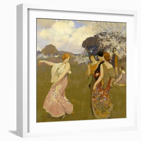 Spring Dance, C. 1917-Arthur Frank Mathews-Framed Giclee Print