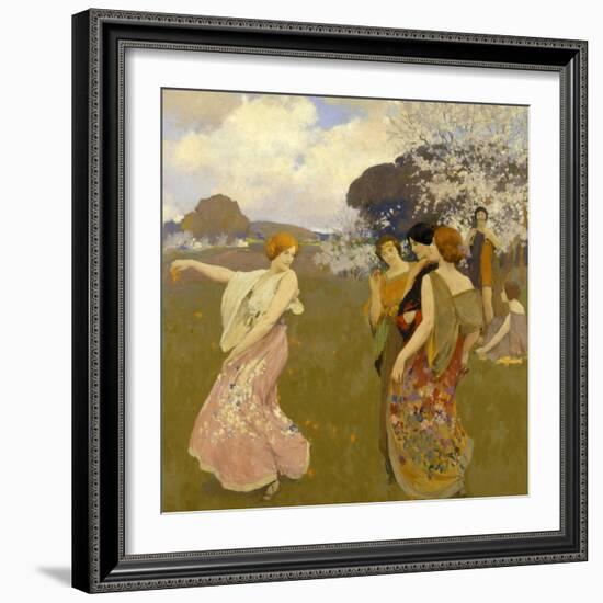 Spring Dance, C. 1917-Arthur Frank Mathews-Framed Giclee Print