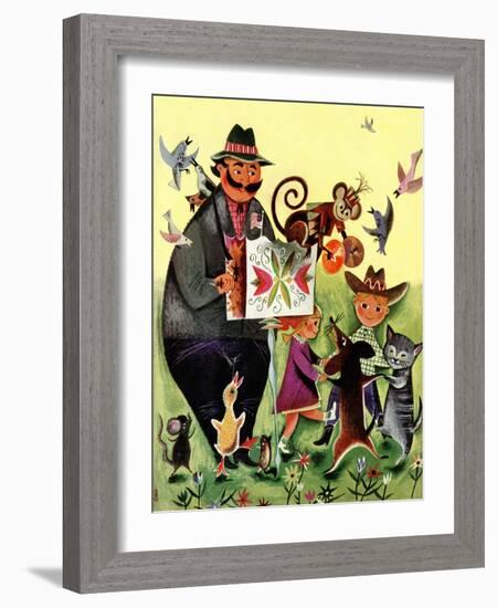 Spring Dance - Child Life-null-Framed Giclee Print