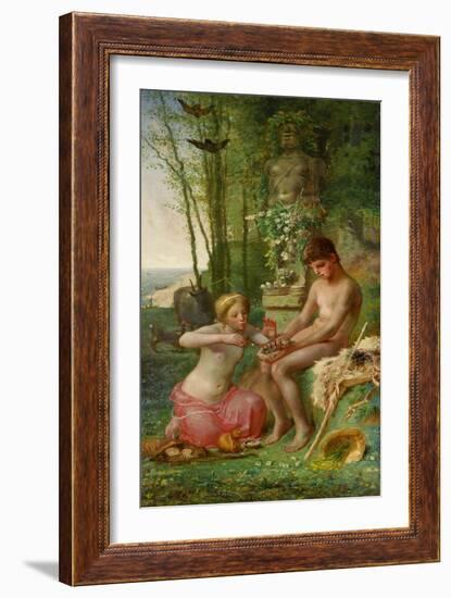 Spring (Daphnis and Chlo), 1865-Jean-François Millet-Framed Giclee Print