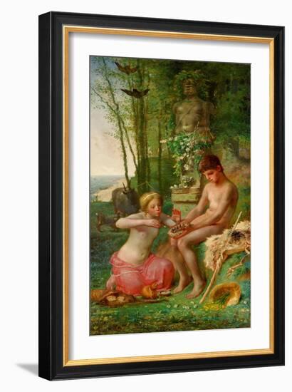 Spring (Daphnis And Chloe)-Jean-François Millet-Framed Giclee Print
