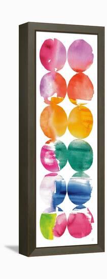 Spring Dots Panel II-Elyse DeNeige-Framed Stretched Canvas