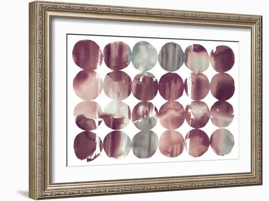 Spring Dots Plum-Elyse DeNeige-Framed Art Print