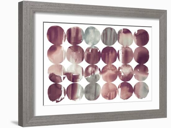 Spring Dots Plum-Elyse DeNeige-Framed Art Print