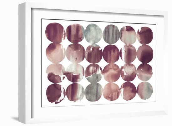 Spring Dots Plum-Elyse DeNeige-Framed Art Print