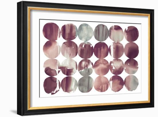 Spring Dots Plum-Elyse DeNeige-Framed Art Print