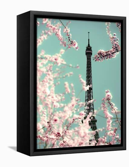Spring Eiffel Green-Tracey Telik-Framed Premier Image Canvas