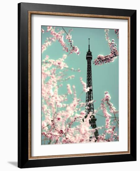 Spring Eiffel Green-Tracey Telik-Framed Photographic Print