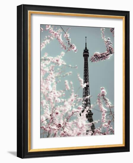 Spring Eiffel Pastel-Tracey Telik-Framed Photographic Print