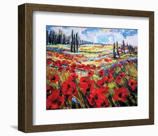 Spring Enjoyment-Maya Green-Framed Art Print