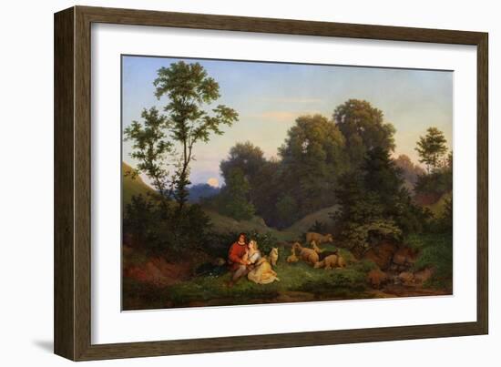 Spring Evening, 1844-Ludwig Richter-Framed Giclee Print