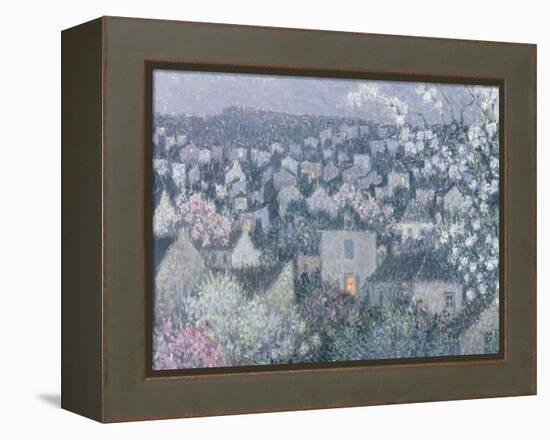 Spring Evening-Henri Eugene Augustin Le Sidaner-Framed Premier Image Canvas