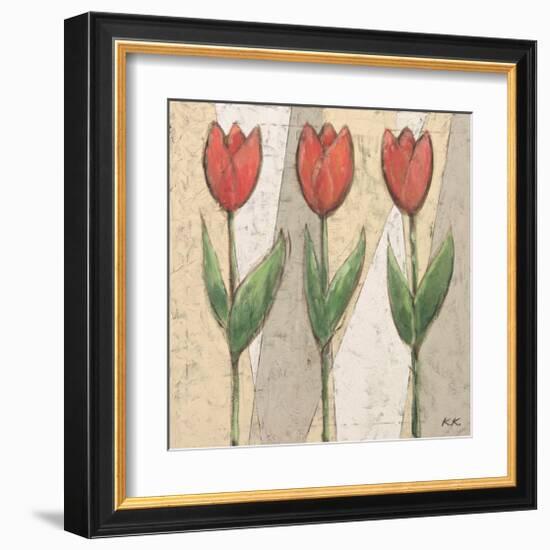 Spring Feeling in Red-Karsten Kirchner-Framed Art Print