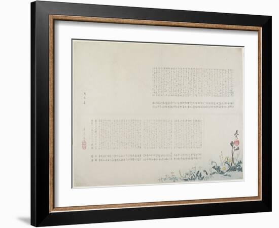 Spring Field with Mt. Fuji View, 1858-Shibata Zeshin-Framed Giclee Print