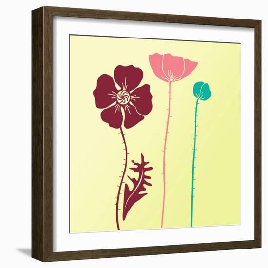 Spring Floral Background-Alisa Foytik-Framed Art Print