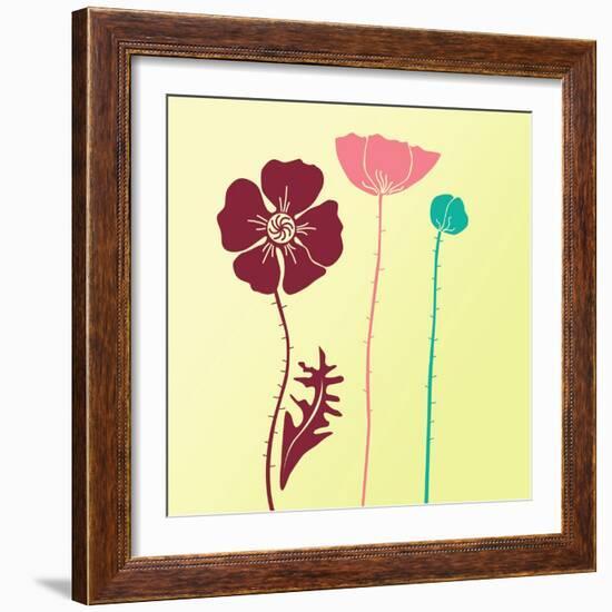 Spring Floral Background-Alisa Foytik-Framed Art Print