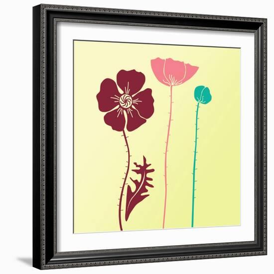 Spring Floral Background-Alisa Foytik-Framed Art Print