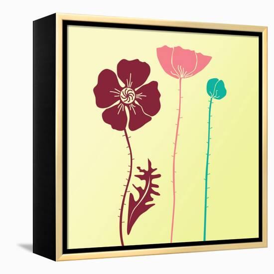 Spring Floral Background-Alisa Foytik-Framed Stretched Canvas