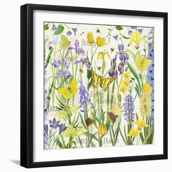 Spring Flower Serenade-Cora Niele-Framed Giclee Print
