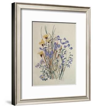 Spring Flowers, 19th Century-Caroline Louisa Meredith-Framed Giclee Print