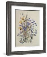 Spring Flowers, 19th Century-Caroline Louisa Meredith-Framed Giclee Print