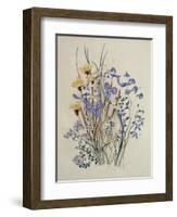 Spring Flowers, 19th Century-Caroline Louisa Meredith-Framed Giclee Print