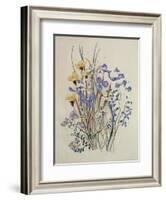 Spring Flowers, 19th Century-Caroline Louisa Meredith-Framed Giclee Print