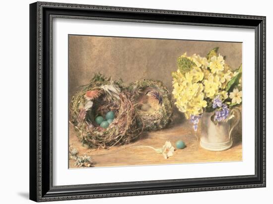 Spring Flowers and Birds' Nests, C.1830-William Henry Hunt-Framed Giclee Print