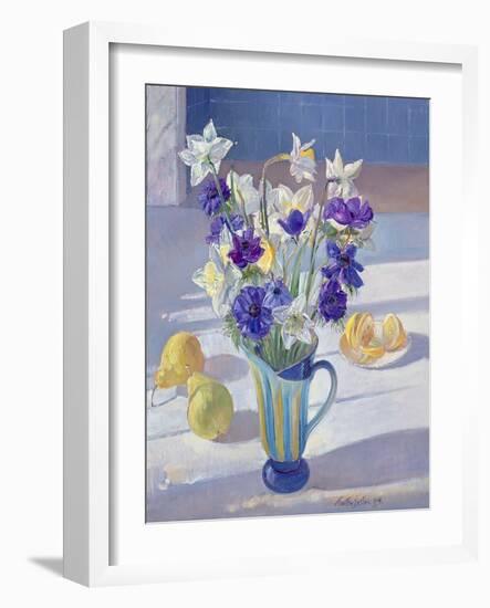 Spring Flowers and Lemons, 1994-Timothy Easton-Framed Giclee Print