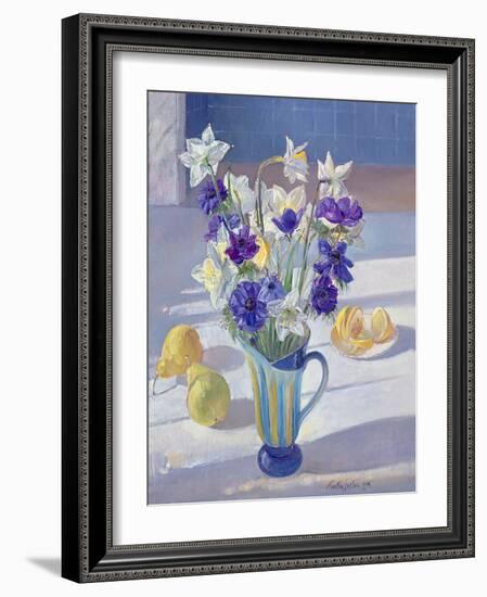 Spring Flowers and Lemons, 1994-Timothy Easton-Framed Giclee Print