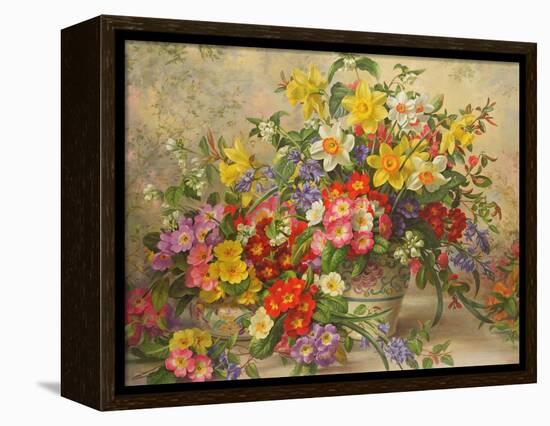 Spring Flowers and Poole Pottery, No. 2-Albert Williams-Framed Premier Image Canvas