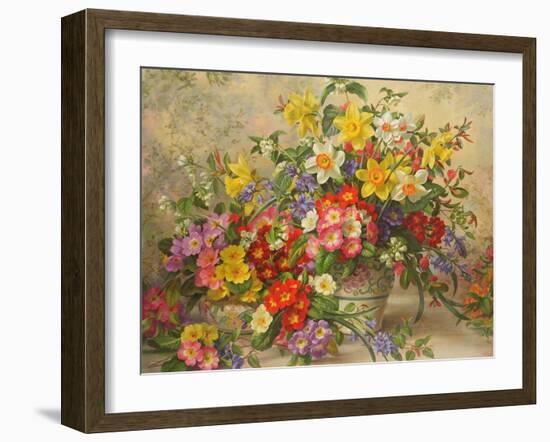 Spring Flowers and Poole Pottery, No. 2-Albert Williams-Framed Giclee Print