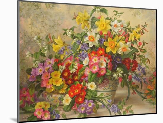 Spring Flowers and Poole Pottery, No. 2-Albert Williams-Mounted Giclee Print