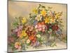 Spring Flowers and Poole Pottery-Albert Williams-Mounted Giclee Print