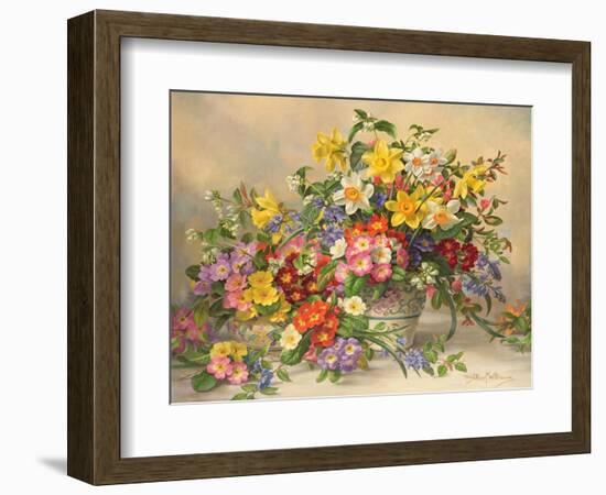 Spring Flowers and Poole Pottery-Albert Williams-Framed Giclee Print