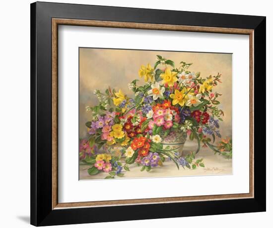 Spring Flowers and Poole Pottery-Albert Williams-Framed Giclee Print