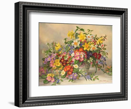 Spring Flowers and Poole Pottery-Albert Williams-Framed Giclee Print