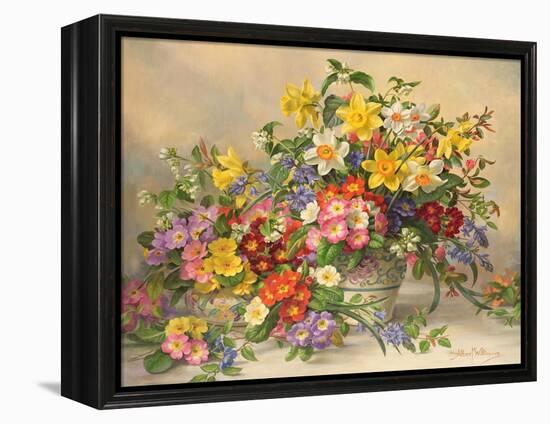 Spring Flowers and Poole Pottery-Albert Williams-Framed Premier Image Canvas