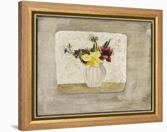 Spring Flowers in a White Jar, c.1928-Christopher Wood-Framed Premier Image Canvas