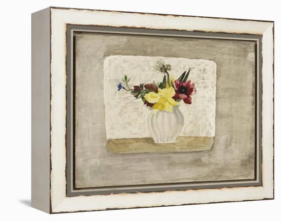 Spring Flowers in a White Jar, c.1928-Christopher Wood-Framed Premier Image Canvas